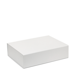 Medium Hamper Gift Box - Matt White with Magnetic Closing Lid