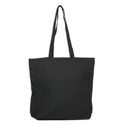 Black Calico Bags with Gusset - 37cm x 42cm x 10cm with Two Long Handles
