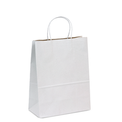 Recycled Kraft Bags - Medium - White Top