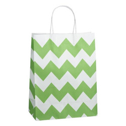 Kraft Bags - Medium - Chevron - Green