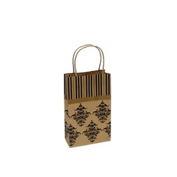 Kraft Bags - Small - Black Florentine