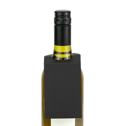 Wine Bottle Neck Gift Tags - 15.9 x 6.4cm - 25pk - Black
