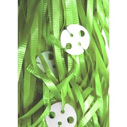 50 x Balloon Pre-Cut Curling Ribbons & Seals - Lime Green