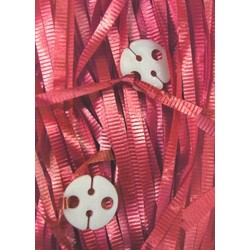 50 x Balloon Pre-Cut Curling Ribbons & Seals - Red