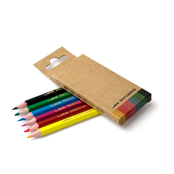 Sketcheroo Mini Coloured Pencils - Assorted Pack of 6
