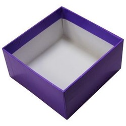 Rigid Box - No Lid - 115mm x 115mm x 60 - Purple