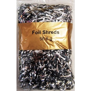 Foil Metallic Shreds - 56.6grams - Metallic Silver