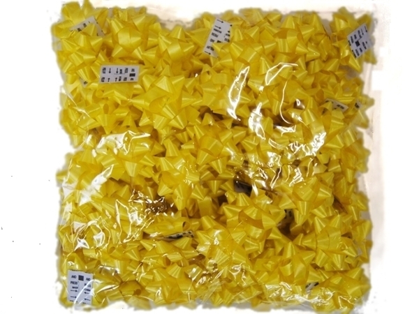 Mini Star Bows - 5cm - Yellow