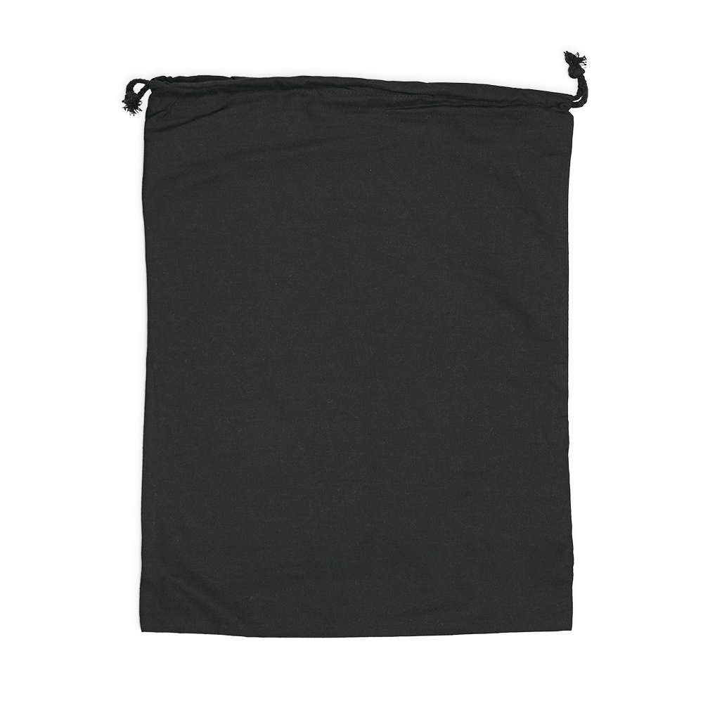 Black Calico Bags 40cm x 50cm with Drawstrings