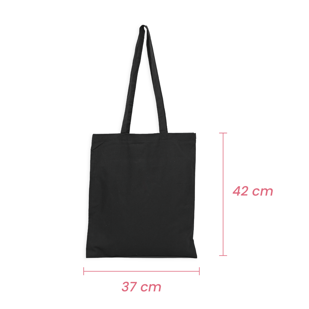 Black Calico Bags 37cm x 42cm with two long handles