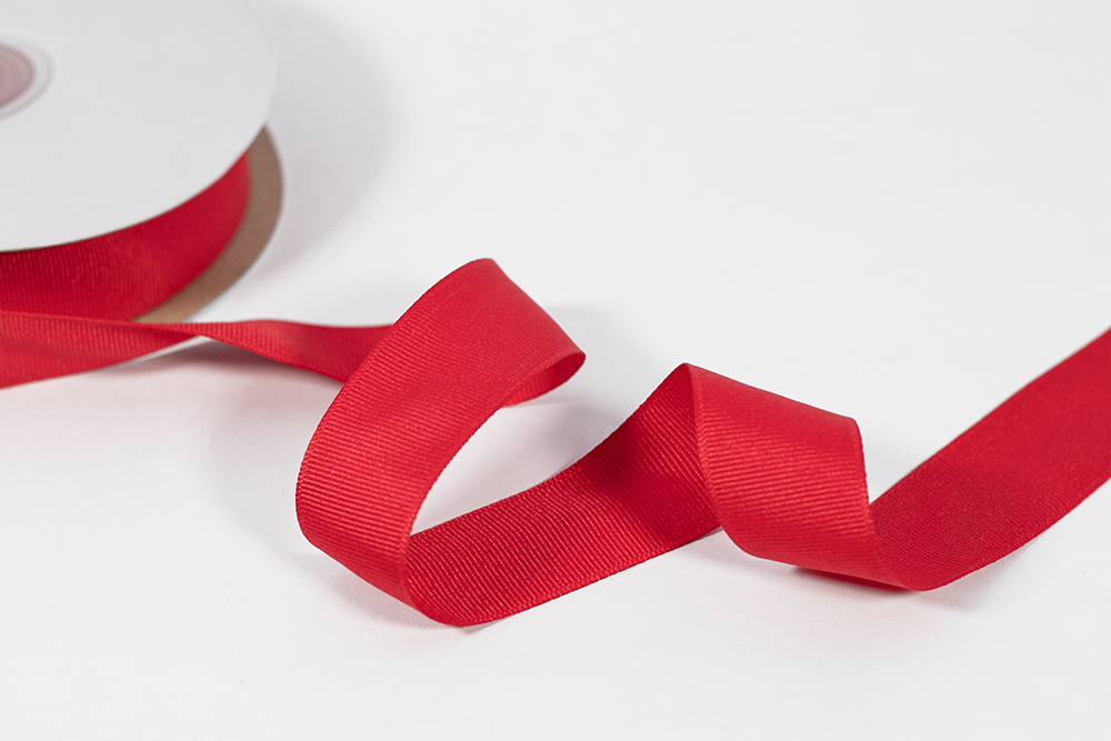 Grosgrain Ribbon - 25mm x 25m - Red