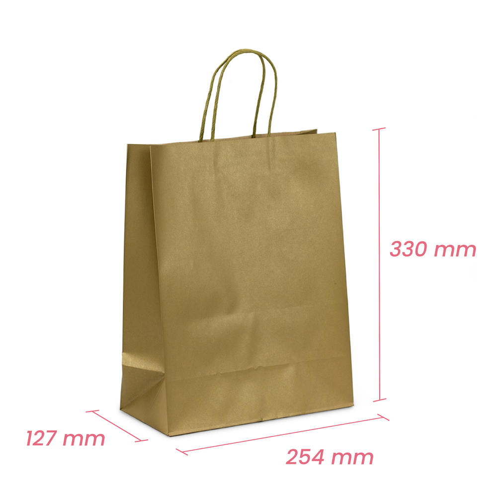 Kraft Bags - Medium - Metallic Gold