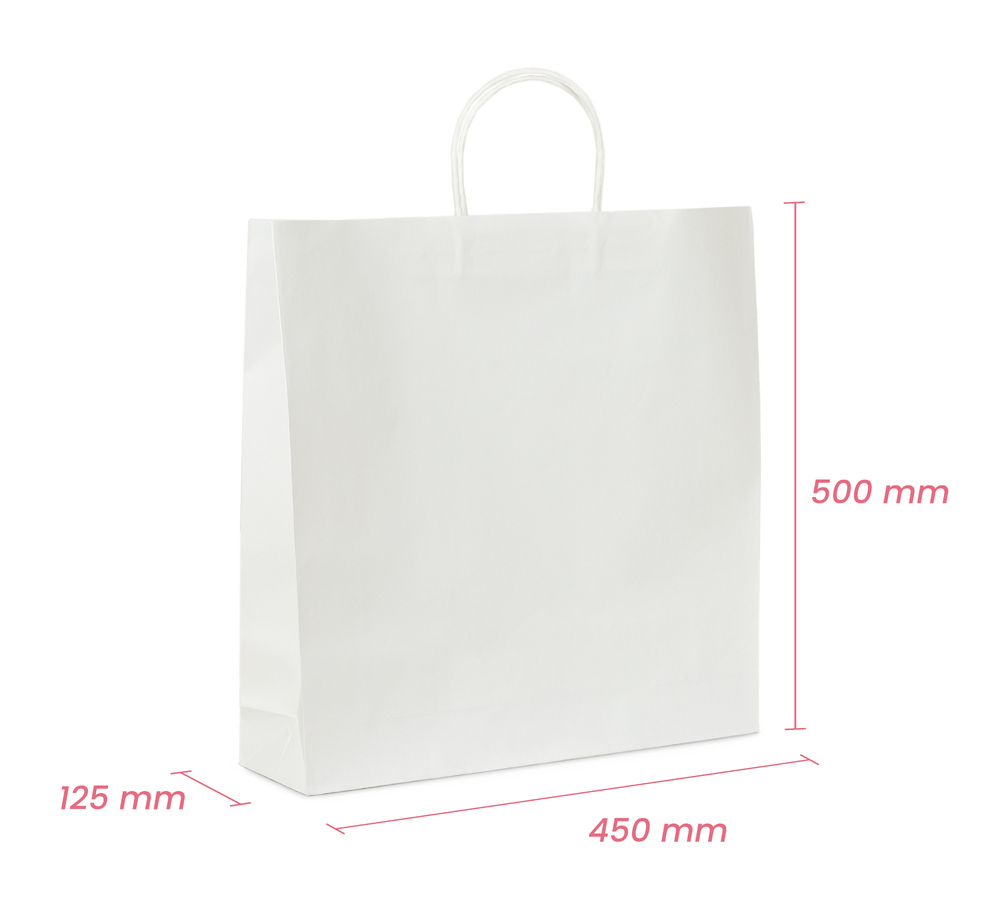 Kraft Bags - Extra Large - White