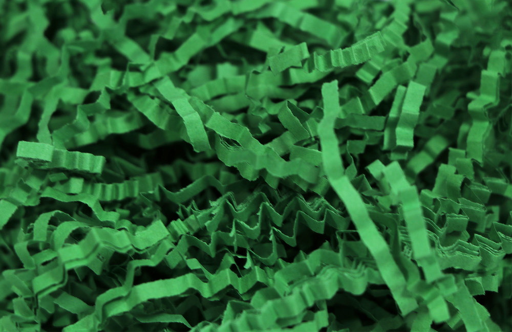 Shredded Paper Shreds Filler - 1KG - Green
