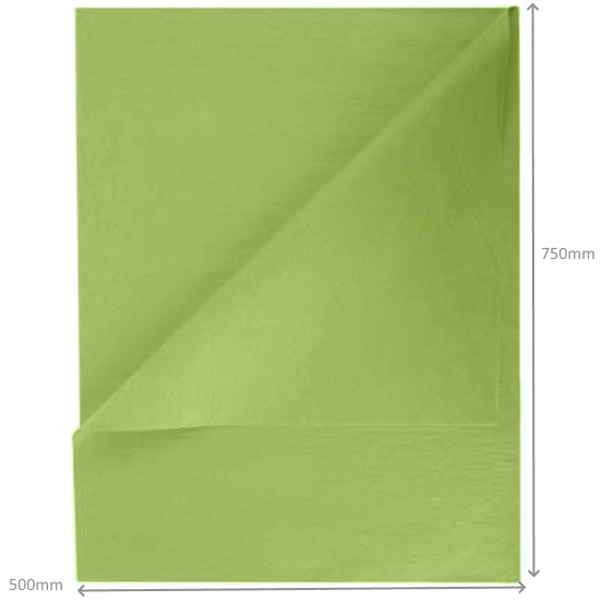 Tissue Paper Ream 750mm x 500mm, 480 Sheets - Avocado Green