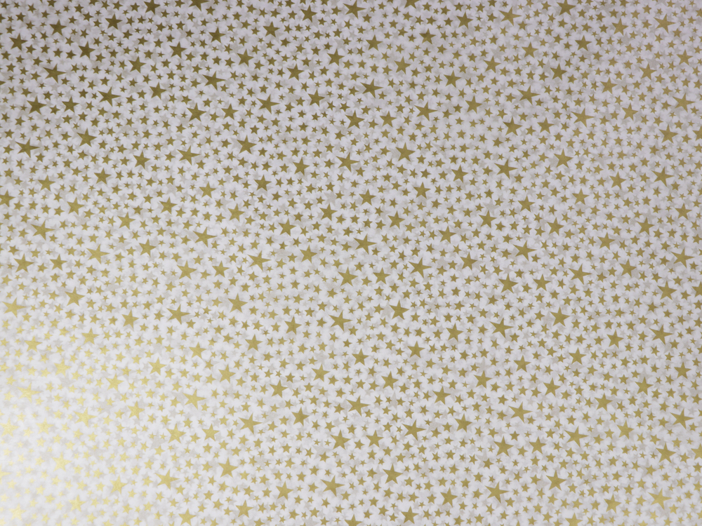 Tissue Paper Ream 750mm x 500mm, 240 Sheets -  Gold Stars