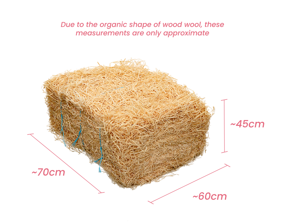 3mm Wood Wool Shred - Bale - 10kg