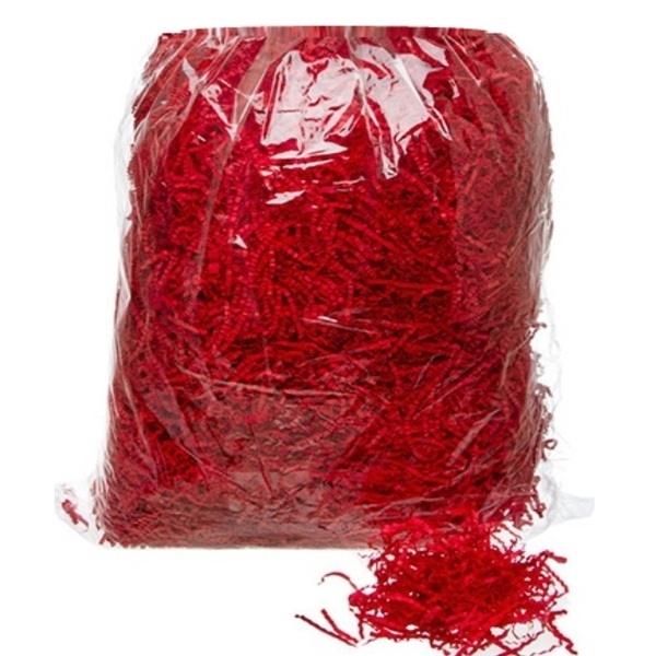Red Paper Shred Filler Shreds Shredded Gift Box Bag Craft Hamper