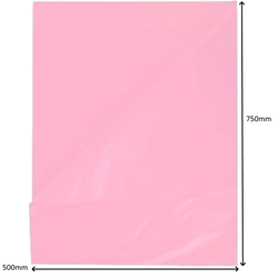Light Pink - Tissue Paper Ream 750mm x 500mm, 480 Sheets - Light Pink