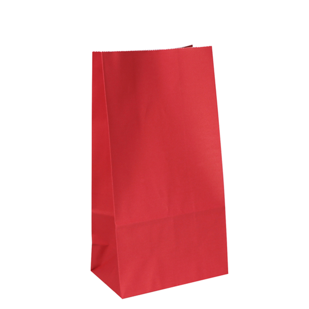 Coloured Gift Bags - Red Kraft Paper Bags