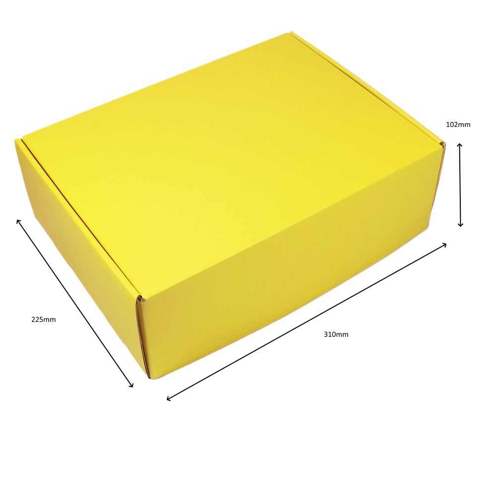 Large Premium Mailing Box | Gift Box - All in One - Matt Yellow