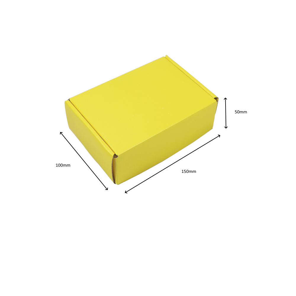 Small Premium Mailing Box | Gift Box - All in One - Matt Yellow