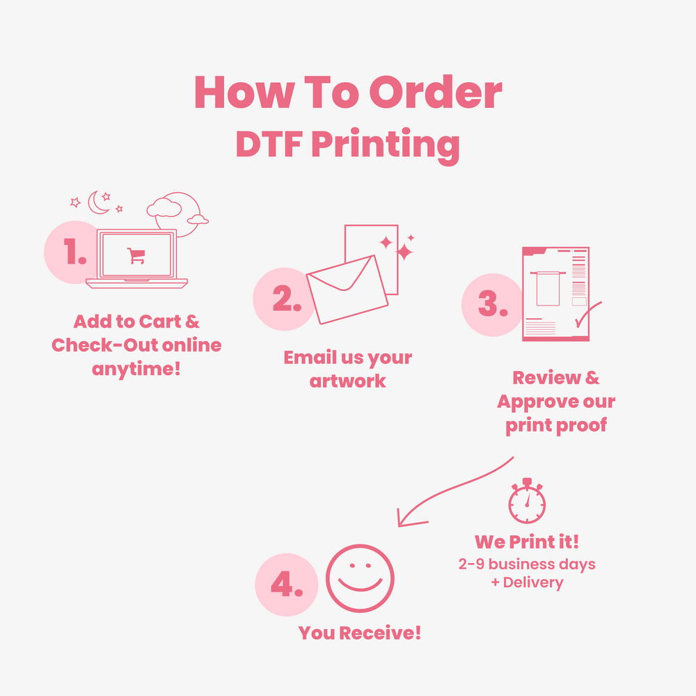 Large View Custom PREMIUM DTF Printed - Natural Calico Bags - 15cm x 25cm with Drawstrings