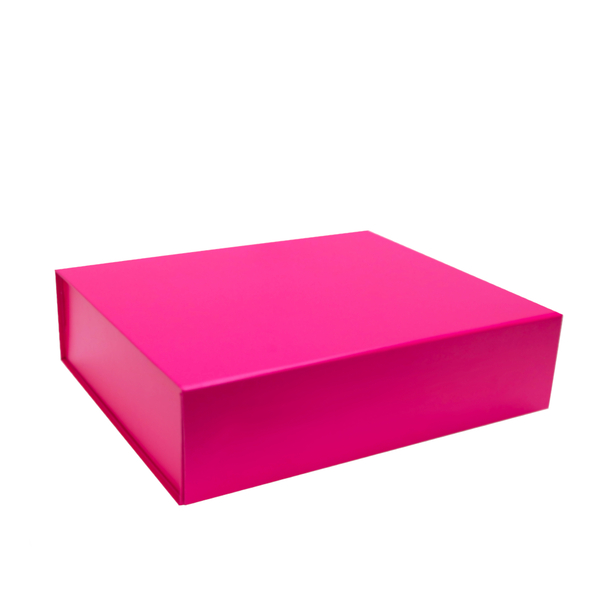 Medium Gift Box Matt Hot Pink with Closing Lid
