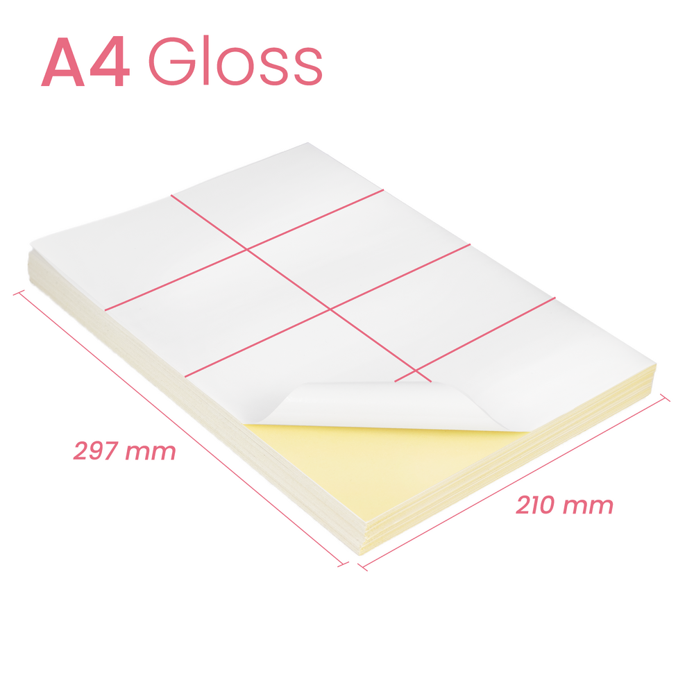 A4 White Sticker Printer Labels,24 Per Sheet,100 Sheets, 70x37mm Sticker  Paper A4 Sticker Sheets For Printing Self Adhesive Address Mailing Labels