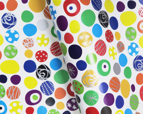 Wrapping Paper - 500mm x 60M - Multi Circles