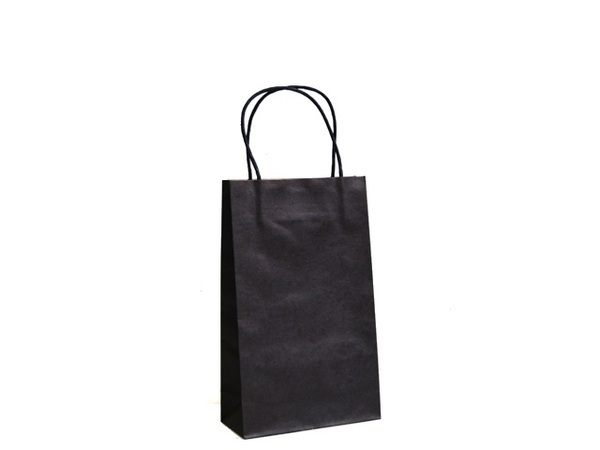 50 x Small Kraft Paper Bags with handles Shopping Carry Craft bags Bulk ...