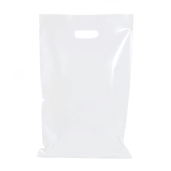100 x STRONG THICK PLASTIC CARRY BAGS DIE CUT HANDLES SMALL MEDIUM LARGE - Picture 17 of 52