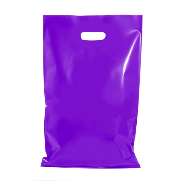 100 x STRONG THICK PLASTIC CARRY BAGS DIE CUT HANDLES SMALL MEDIUM LARGE - Picture 37 of 52