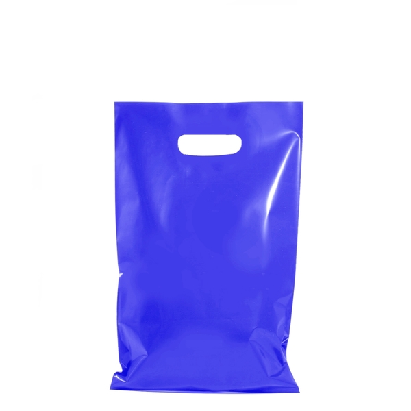 100 x STRONG THICK PLASTIC CARRY BAGS DIE CUT HANDLES SMALL MEDIUM LARGE - Picture 4 of 52