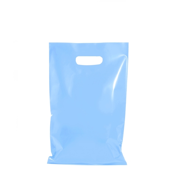 100 x STRONG THICK PLASTIC CARRY BAGS DIE CUT HANDLES SMALL MEDIUM LARGE - Picture 24 of 52