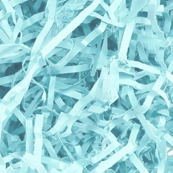 Blue Paper Shred Bulk Light Blue Baby Box Bag Hamper Filler Shreds