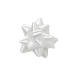 Mini Star Bows - 5cm - White