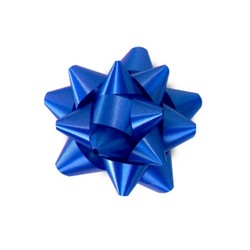 Star Bows - 6.5cm - Blue