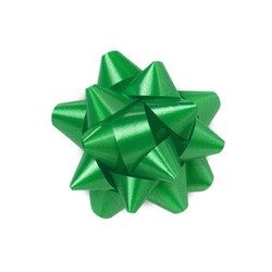 Star Gift Bows - 6.5cm - Emerald Green