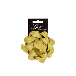 Glitter Sparkle Star Bow - Gold