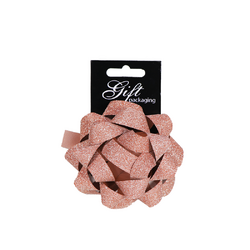Glitter Sparkle Star Bow - Rose Gold