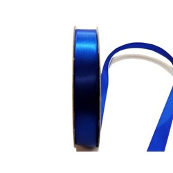 Satin Ribbon - Woven Edge -15mm x 30m - Royal Blue