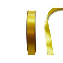 Satin Ribbon - Woven Edge -15mm x 30m - Yellow