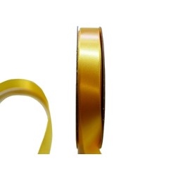 Satin Ribbon - Woven Edge -15mm x 30m - Gold