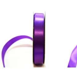 Satin Ribbon - Woven Edge -15mm x 30m - Violet