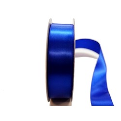 Satin Ribbon - Woven Edge - 25mm x 30m - Royal Blue