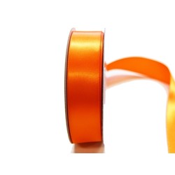 Satin Ribbon - Woven Edge -25mm x 30m - Orange