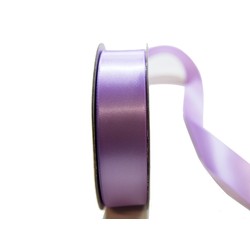 Satin Ribbon - Woven Edge -25mm x 30m - Lavender