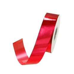 Florist Tear Ribbon - 30mm x 45m - Metallic Red
