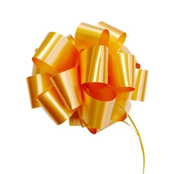 12 x Pull String Pom Pom Bow - Gold